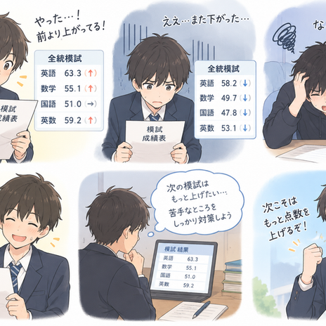 一喜一憂する必要のない人の結果の画像