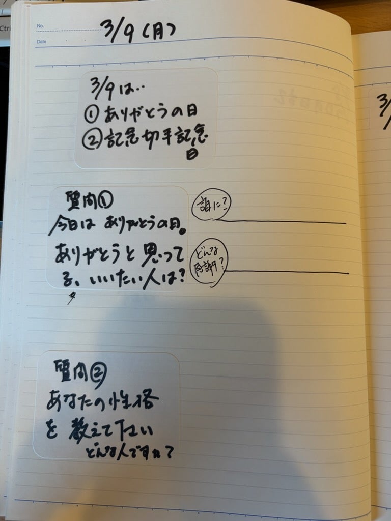 入院中の母へやっと完成したノートの画像