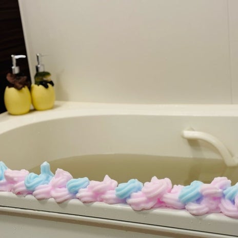 だいた ケーキ風のサプライズ風呂の画像