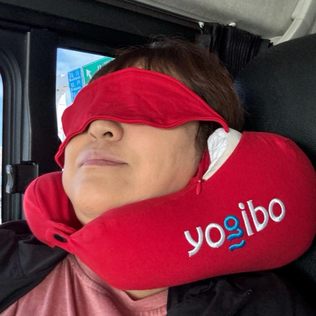 北斗晶SALEで買ったYogiboの首枕の画像