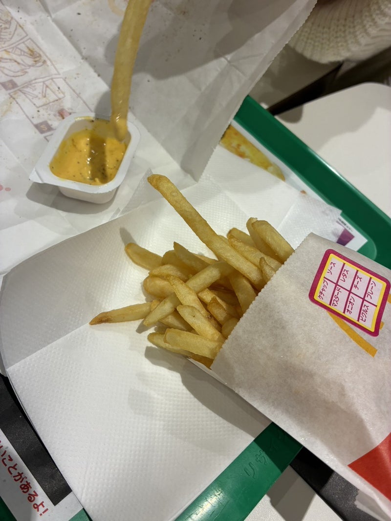 マックで塩抜きポテトを追加注文の画像