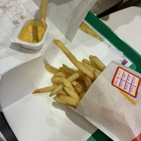 マックで塩抜きポテトを追加注文の画像