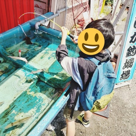 息子が挑戦した1600円のイカ釣りの画像