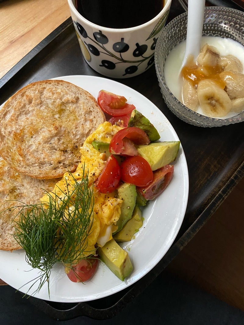 チーズなしでも美味しい腸活朝ご飯の画像
