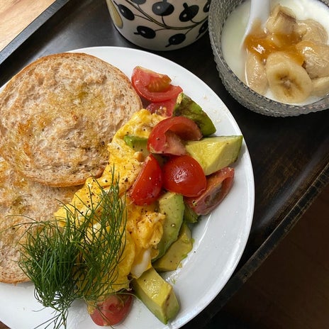 チーズなしでも美味しい腸活朝ご飯の画像