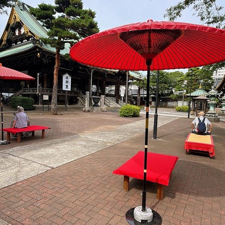 大好きな場所のお寺でちょっと休憩の画像