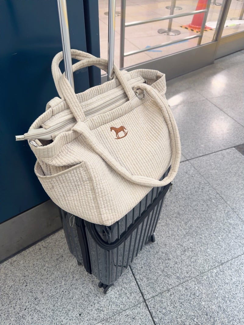 川崎希 入院バッグにもしたトートの画像