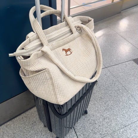 川崎希 入院バッグにもしたトートの画像