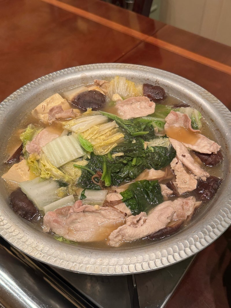 若乃花 自宅で食べた韓国風刺身の画像