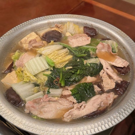 若乃花 自宅で食べた韓国風刺身の画像