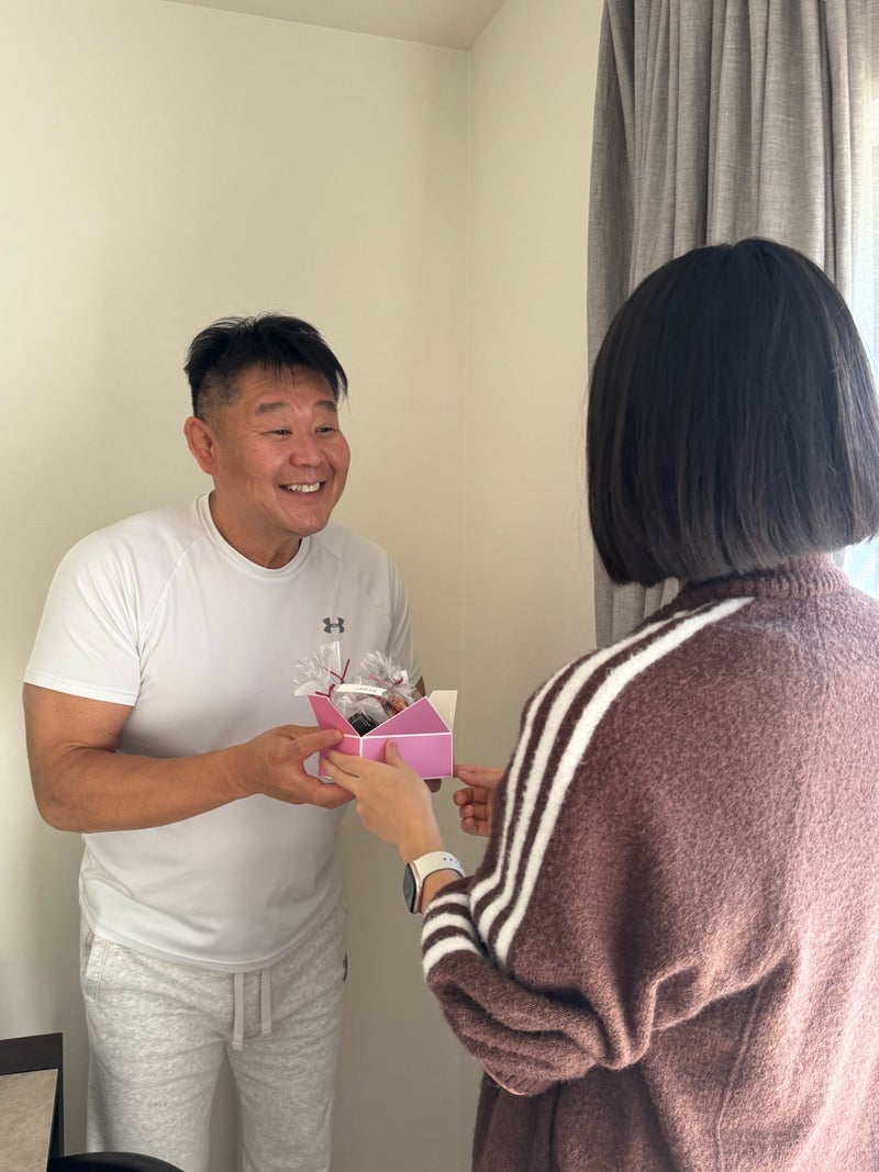 若乃花 娘から貰ったバレンタインの画像