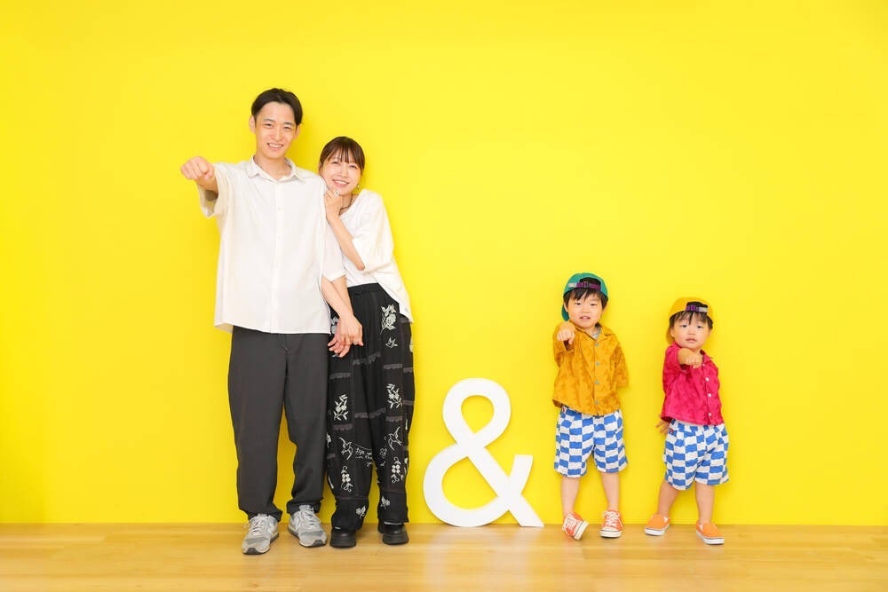 桃 ポージングが天才な息子たち