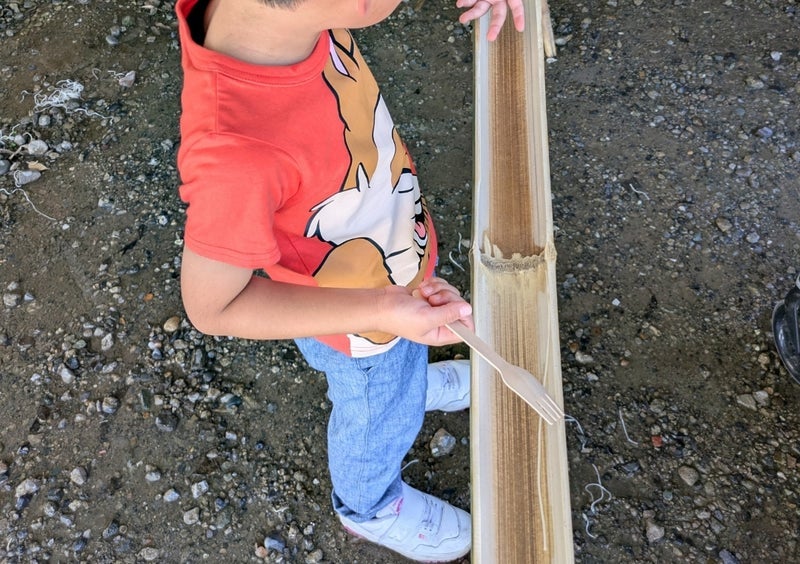 子どもがすっごい喜ぶ流しそうめんの画像