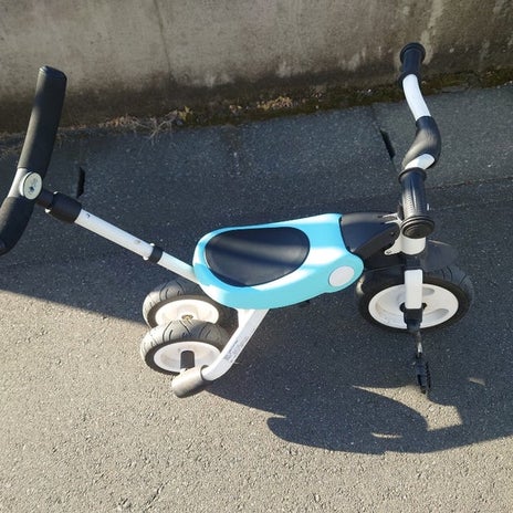 中腰にならずに済む子供の練習の画像