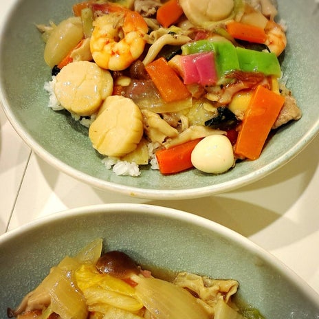 小川菜摘 具だくさんな中華丼レシピの画像