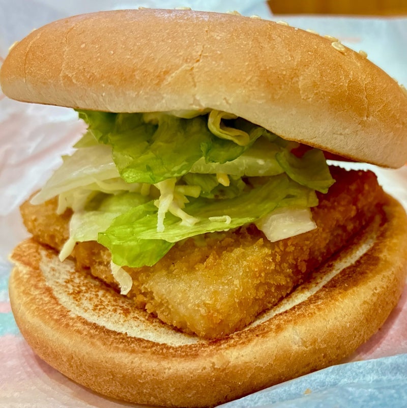バーガーキングのチーズ抜き夕飯の画像