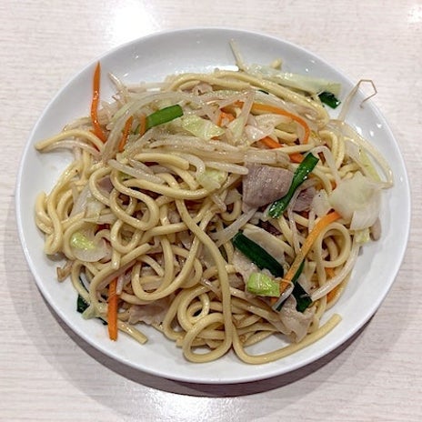 至福だった白くて太めのヤキソバの画像