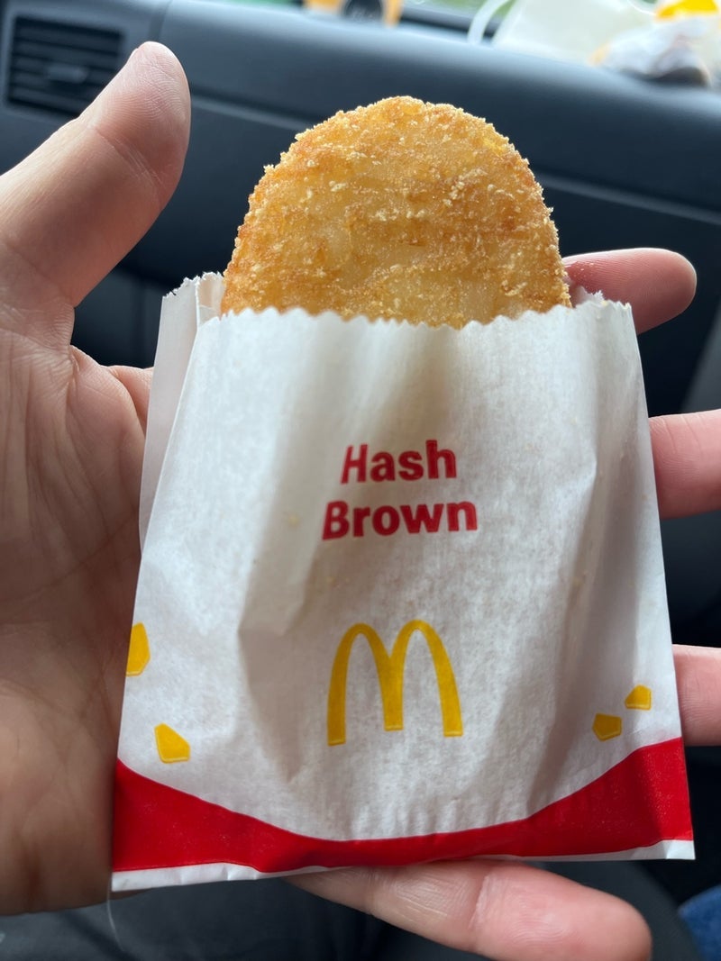 日本の倍以上した主人の朝マックの画像