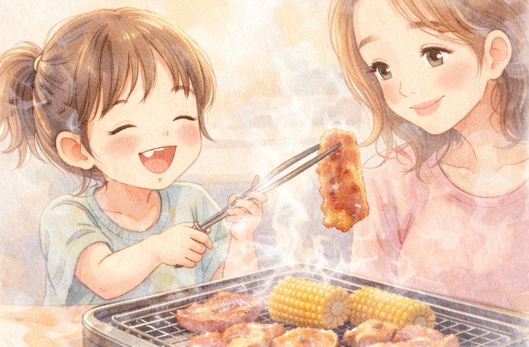 食事管理前に食べた焼肉とデザートの画像