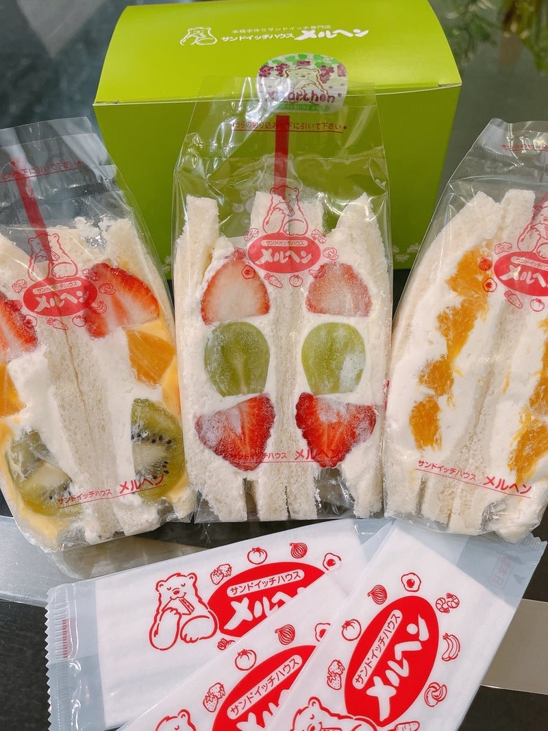 最近ハマってるフルーツサンド