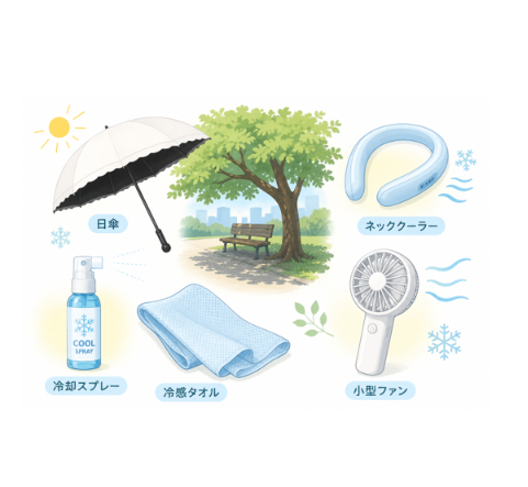 進化する暑さ対策の便利な機能の画像