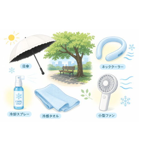 進化する暑さ対策の便利な機能の画像