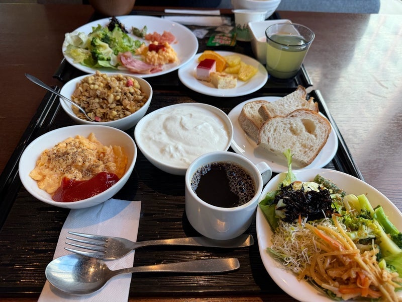 堀ちえみ 夫と食べたホテルの朝食の画像