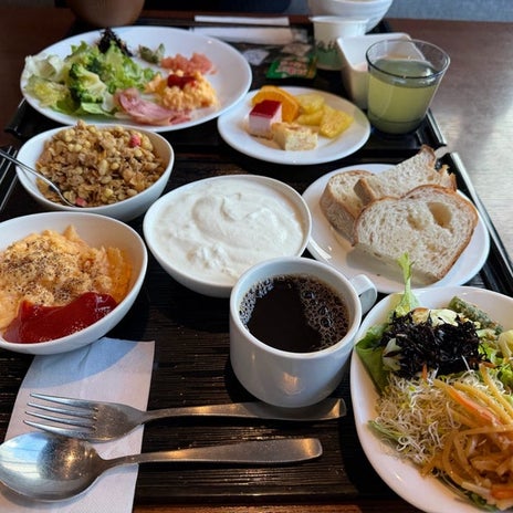 堀ちえみ 夫と食べたホテルの朝食の画像