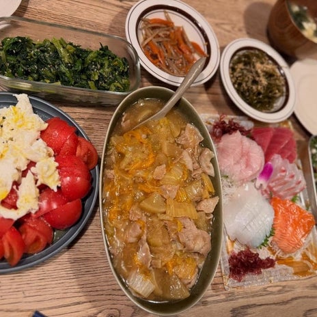 藤本美貴 夕食の移さないお刺身の画像