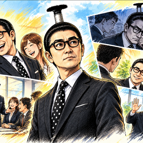 人が集まってくる人の柔らかい表情の画像
