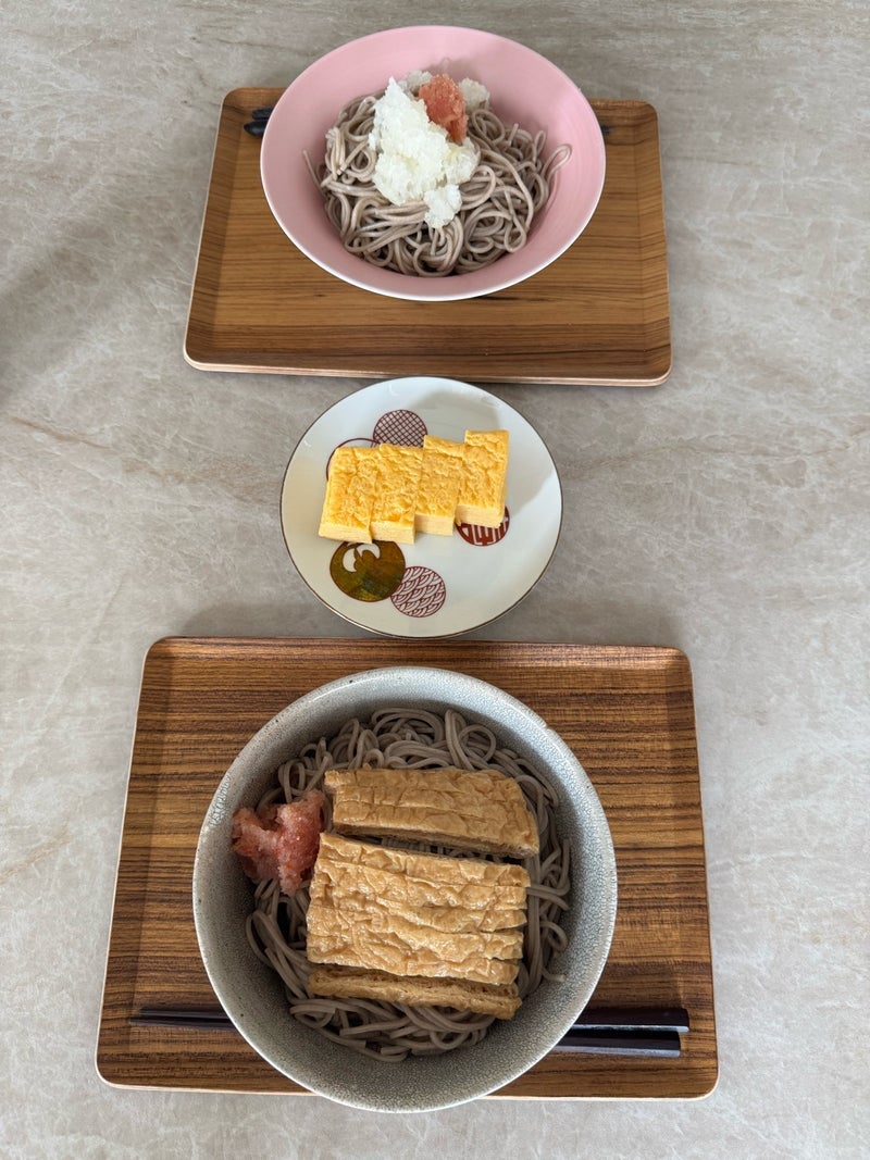 若乃花 妻と分担し作った2種蕎麦の画像