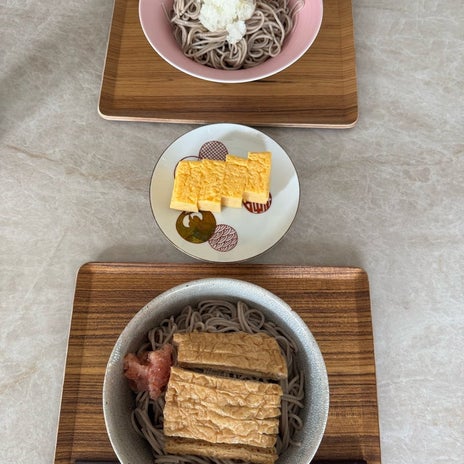 若乃花 妻と分担し作った2種蕎麦の画像