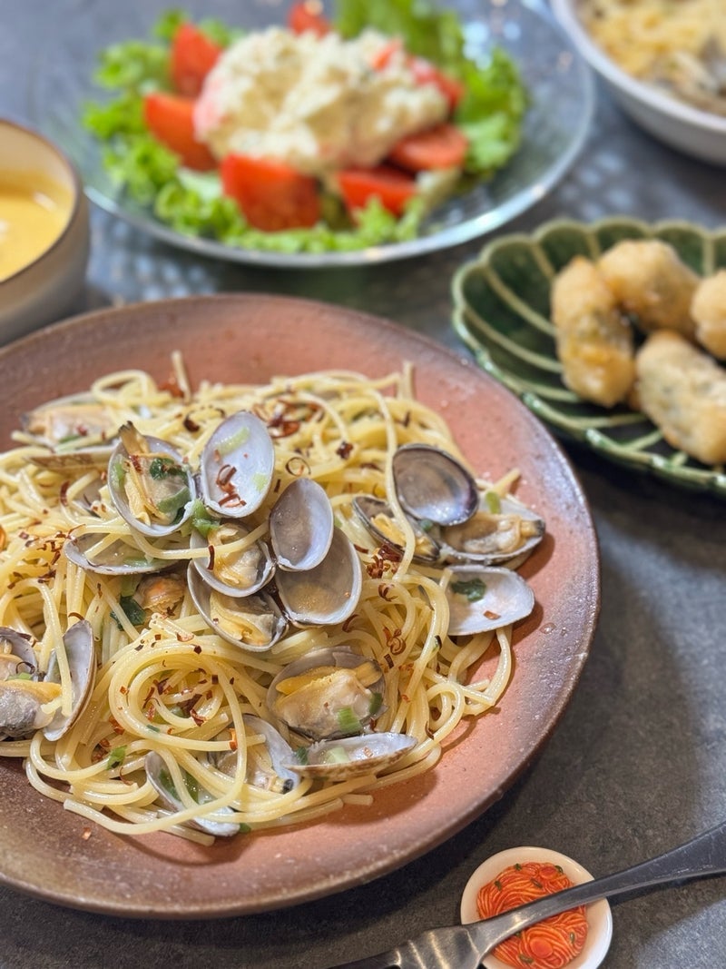 だいたの夫 家族とのボンゴレ晩ご飯の画像