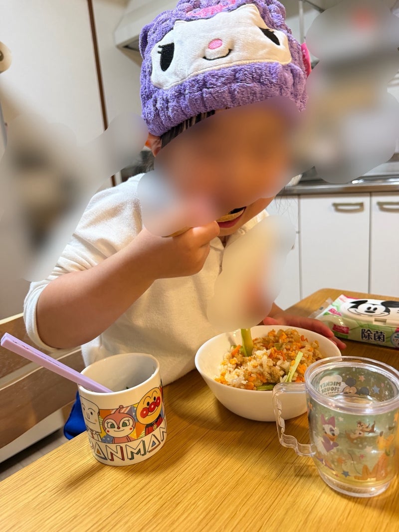 娘のおいしいが嬉しい晩御飯の画像