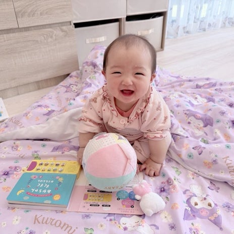 辻希美 おすわりとはいはい開始の画像