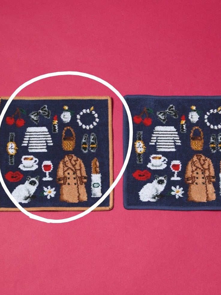 購入後に穴が開いていたハンカチの画像