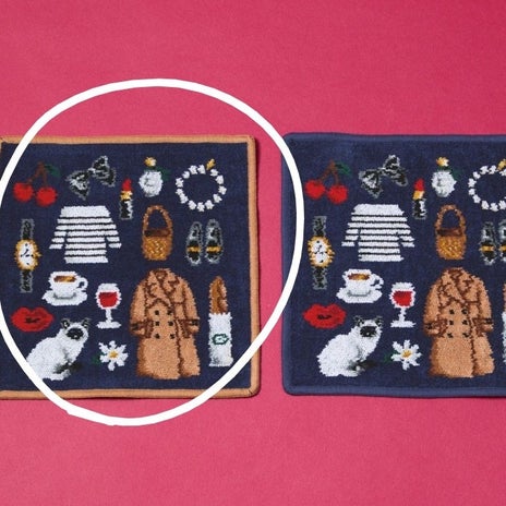購入後に穴が開いていたハンカチの画像