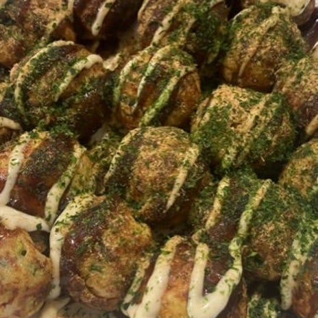 夫が作る究極の食感のたこ焼きの画像