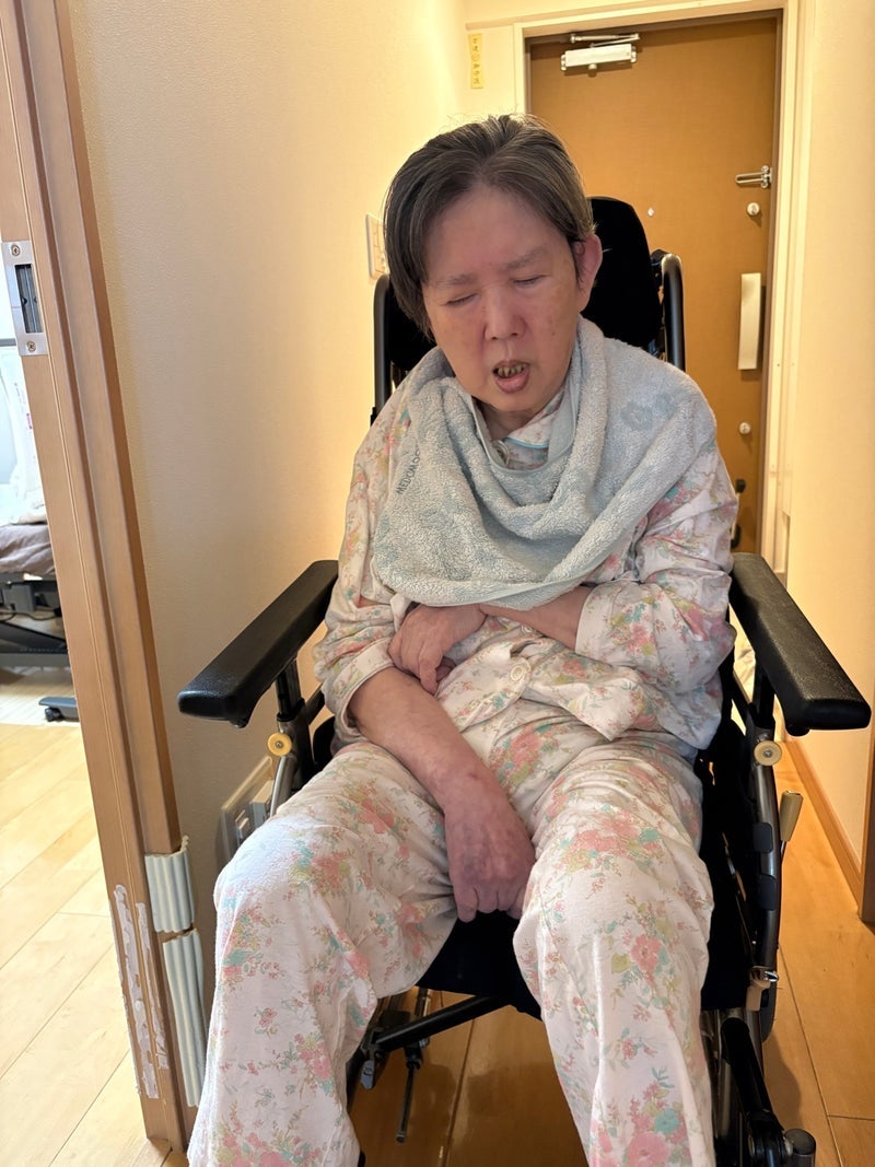 看護師が付き添い復帰できた母の入浴の画像