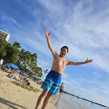 高橋英樹 ビーチと貸し切りジャグジーの画像