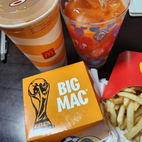 朝から帯同し帰りに寄ったマックの画像