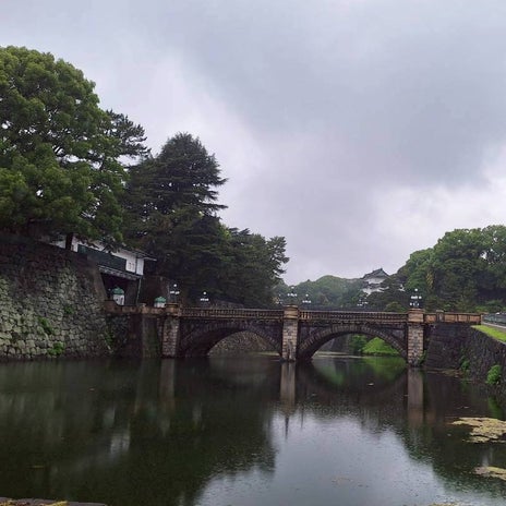 浄化の力が倍増する雨の日の皇居の画像