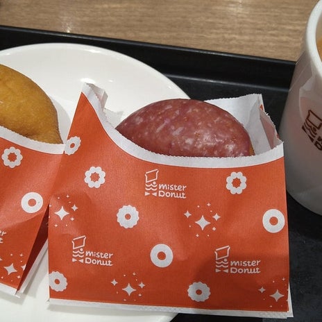 ミスドで空腹に負けてした2個食べの画像