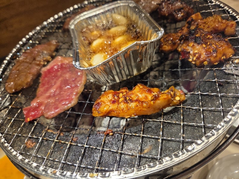 焼肉やさんで初めて出たチップ画面の画像