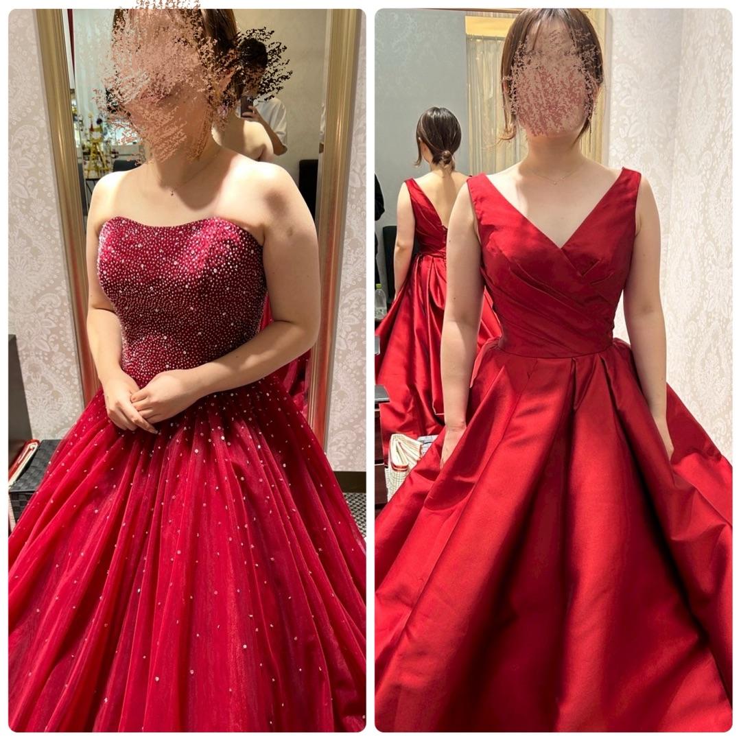 ドレス姿のビフォーアフター