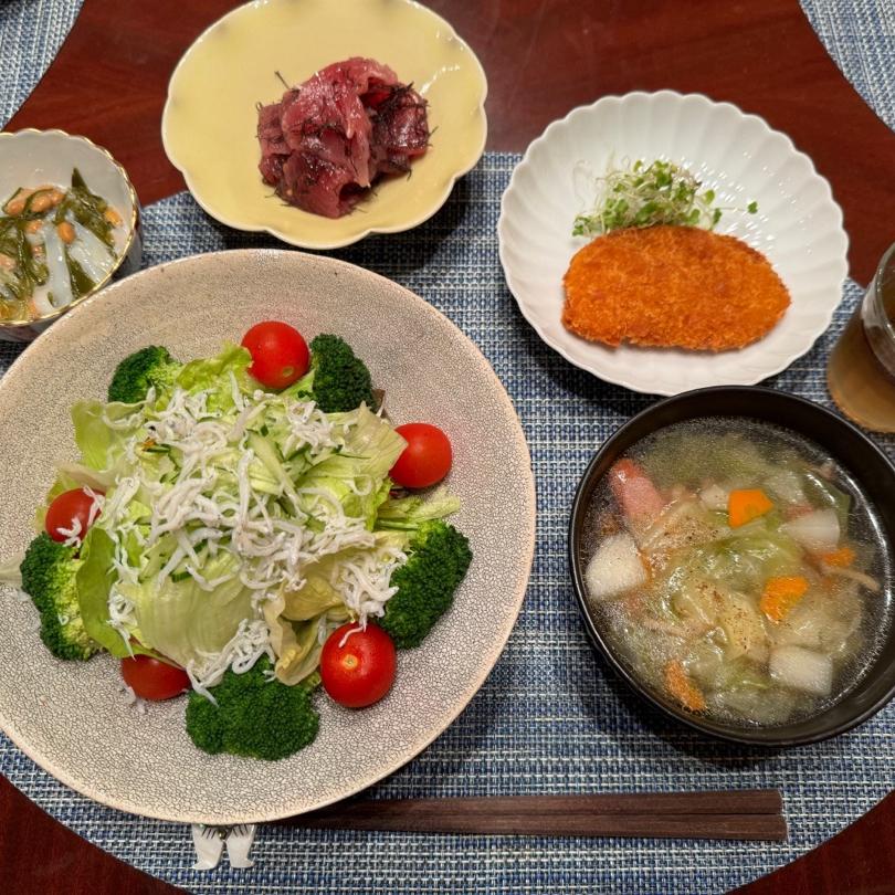 若乃花 夕食に久しぶりの料理の画像
