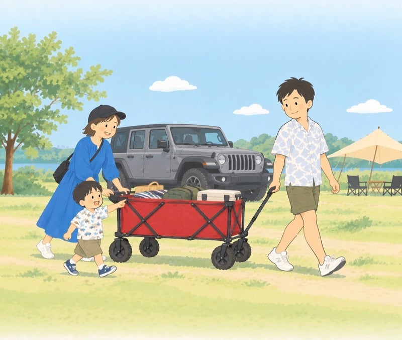 だいたの夫 妻希望の赤いワゴンの画像
