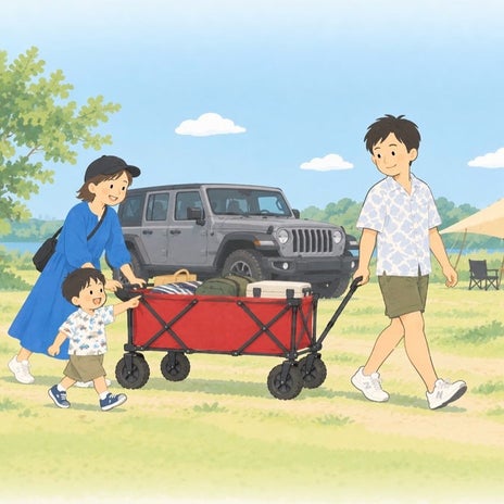 だいたの夫 妻希望の赤いワゴンの画像