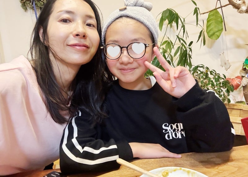 バスの中でパパ大好きと言う次女の画像