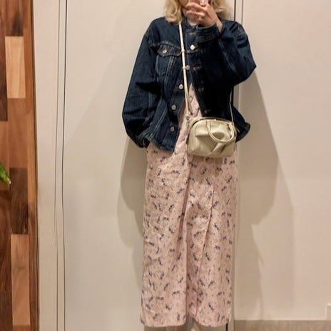 高橋愛 デニムジャケットの春コーデの画像